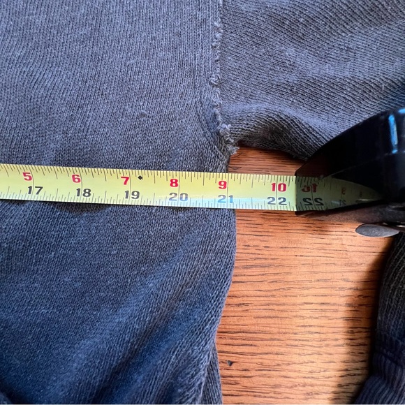 ⭐️ We the Free People Anyway Tee V Wrap Raw Edge Surplice Lagenlook Sweatshirt - Picture 11 of 13